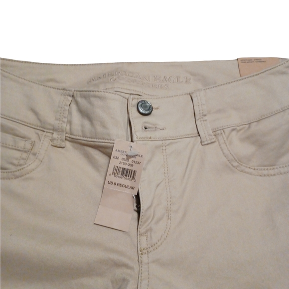 NWT American Eagle Outfitters  Khaki Artist Crop Jeans - Picture 5 of 7